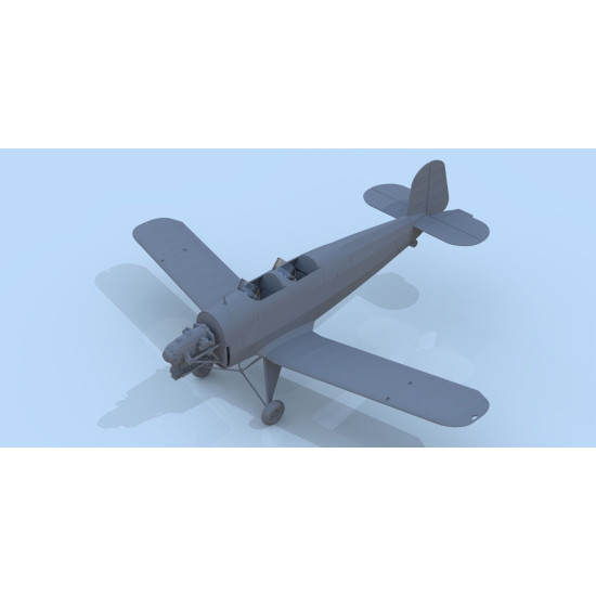BÃœCKER BÃœ 131D, WWII GERMAN TRAINING AIRCRAFT SCALE PLASTIC MODEL 1/32 ICM 32030