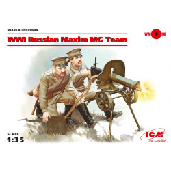 WWI RUSSIAN MAXIM MG 1910 TEAM TWO FIGURES 1/35 ICM 35698
