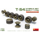 T-54 WHEELS SET. EARLY TYPE - PLASTIC MODEL KIT SCALE 1/35 MINIART 37054