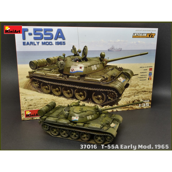 T-55A EARLY Mod. 1965. INTERIOR KIT - PLASTIC MODEL KIT SCALE 1/35 MINIART 37016