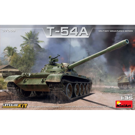 T-54A INTERIOR KIT - PLASTIC MODEL KIT SCALE 1/35 MINIART 37009