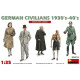 GERMAN CIVILIANS 1930s-1940s - PLASTIC MODEL KIT SCALE 1/35 MINIART 38015