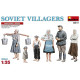 SOVIET VILLAGERS - PLASTIC MODEL KIT SCALE 1/35 MINIART 38011