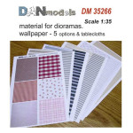 MATERIAL FOR DIORAMAS WALLPAPERS AND TABLECLOTHS (PAPER) 1/35 DAN MODELS 35266