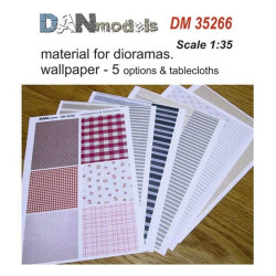 MATERIAL FOR DIORAMAS WALLPAPERS AND TABLECLOTHS (PAPER) 1/35 DAN MODELS 35266