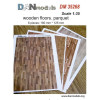 MATERIAL FOR DIORAMAS WOODEN FLOOR PARQUET(CARDBOARD PRINTING) 1/32 DAN MODELS 35268