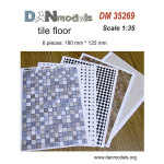 MATERIAL FOR DIORAMAS TILED FLOOR (CARDBOARD PRINTING) 1/32 DAN MODELS 35269