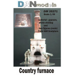 MATERIAL FOR DIORAMAS COUNTRY FURNACE MATERIAL - GYPSUM AND PHOTOETCHING AND TWO FIGURES (RESIN) FROM ASR SCULPTURE 1/35 DAN MODELS 35271