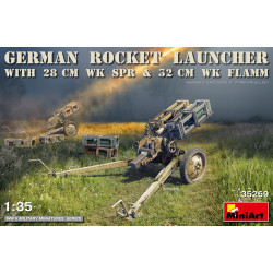 MINIART 35269 1/35 WW II GERMAN ROCKET LAUNCHER WITH 28CM WK SPR  32CM WK FLAMM 