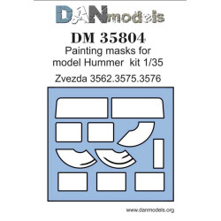 DAN MODELS 35804 PAINTING MASKS FOR MODEL HUMMER KIT 1/35 ZVEZDA