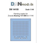 DAN MODELS 144109 PAINTING MASKS FOR MODEL BOING 737-800 ( ZVEZDA 7019 )