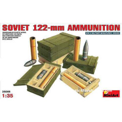 SOVIET 122-mm AMMUNITION w/Ammo Boxes 1/35 Miniart 35068