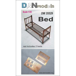 SCALE 1/35 SET OF TWO MILITARY BED 1/35 DAN MODELS 35529