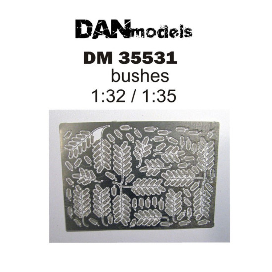 DAN MODELS 35531 BUSHES 1/32 , 1/35 SIZE 110*80 MM