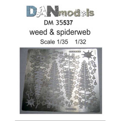 DAN MODELS 35537 MATERIAL FOR DIORAMAS PHOTO-ETCHED SET WEED AND SPIDERWEB