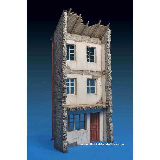 GERMAN RUINED GASTHOF building for diorama 1/35 Miniart 35538