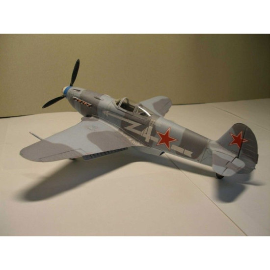 PAPER MODEL KIT MILITARY AVIATION FIGHTER AIRCRAFT YAK-3 1/33 OREL 10