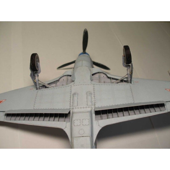 PAPER MODEL KIT MILITARY AVIATION FIGHTER AIRCRAFT YAK-3 1/33 OREL 10