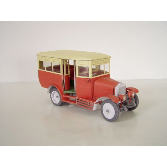 PAPER MODEL KIT CIVILIAN CARS THE BUS AMO F-15 1/25 OREL 14