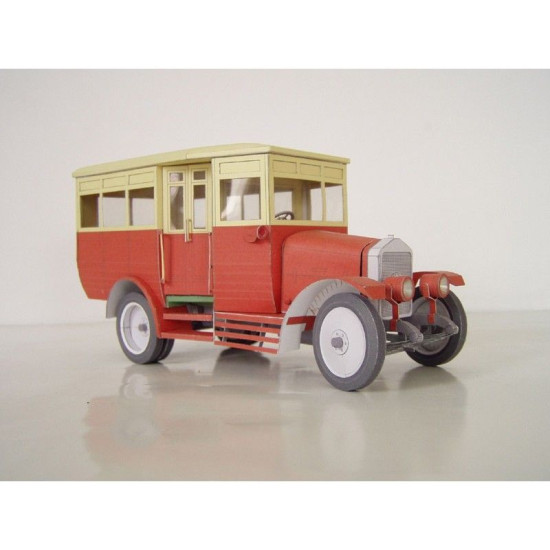 PAPER MODEL KIT CIVILIAN CARS THE BUS AMO F-15 1/25 OREL 14