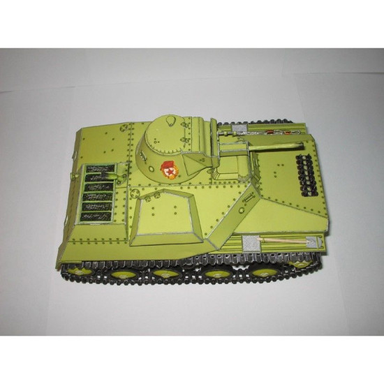 PAPER MODEL KIT MILITARY ARMOR TANK T-30 1/25 OREL 22