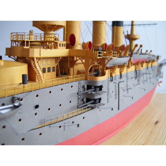 PAPER MODEL KIT MILITARY FLEET BATTLESHIP PERESVET 1/200 OREL 24