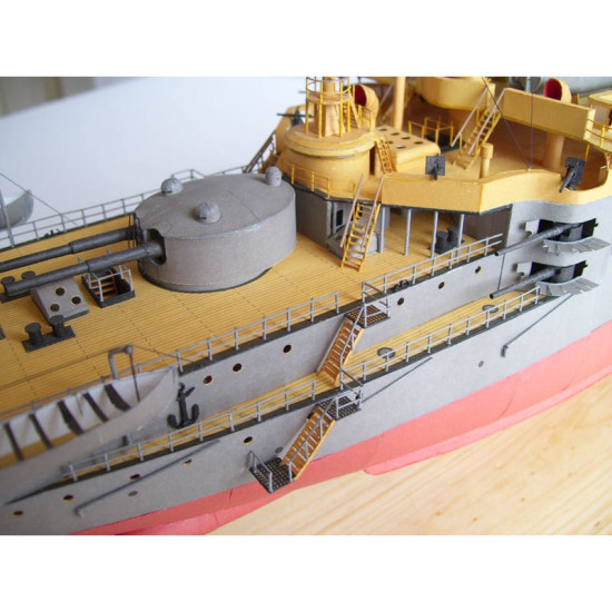 PAPER MODEL KIT MILITARY FLEET BATTLESHIP PERESVET 1/200 OREL 24