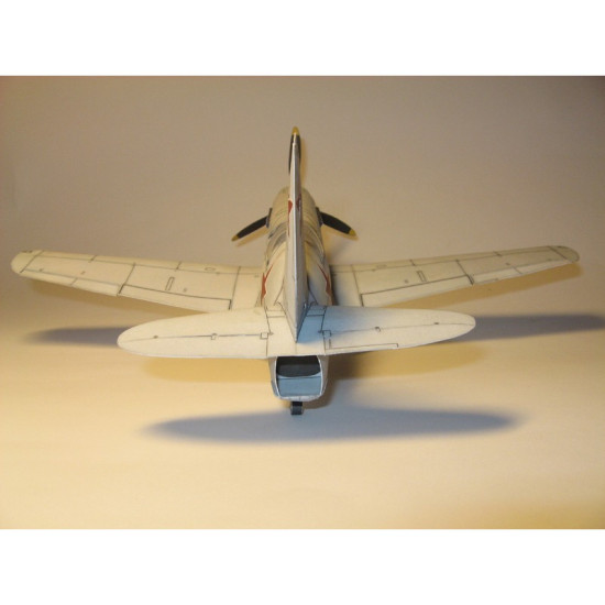 PAPER MODEL KIT MILITARY AVIATION SOVIET FIGHTER I-250 (MIG-13) 1/33 OREL 26