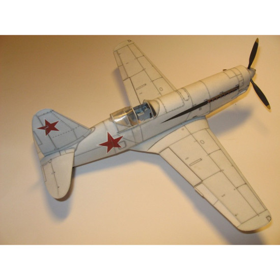 PAPER MODEL KIT MILITARY AVIATION SOVIET FIGHTER I-250 (MIG-13) 1/33 OREL 26