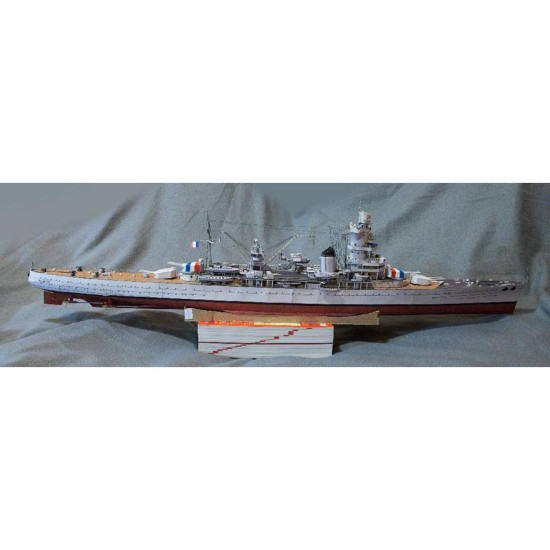 PAPER MODEL KIT MILITARY FLEET CRUISER ALGERIA 1/200 OREL 27