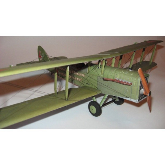 PAPER MODEL KIT MILITARY AVIATION SCOUT-BOMBER AIRCRAFT F-1 1/33 OREL 29