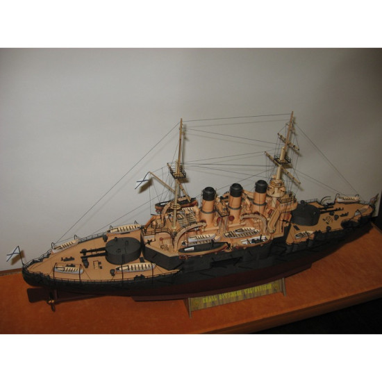 PAPER MODEL KIT MILITARY FLEET BATTLESHIP PRINCE POTEMKIN-TAURIDE 1/200 OREL 33