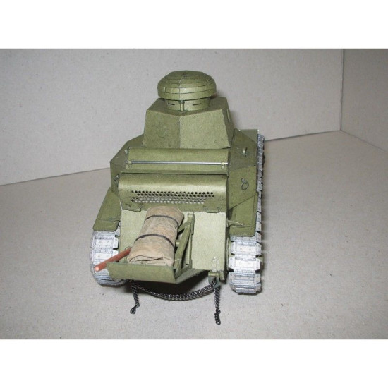 PAPER MODEL KIT MILITARY ARMOR LIGHT TANK T-18 1/25 OREL 45