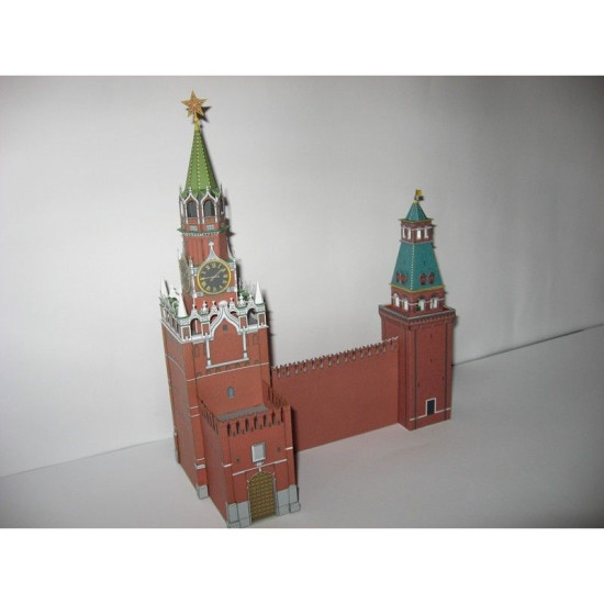 PAPER MODEL KIT THE MOSCOW KREMLIN SPASSKAYA TOWER AND THE SENATE 1/250 OREL 49