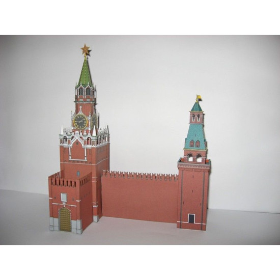 PAPER MODEL KIT THE MOSCOW KREMLIN SPASSKAYA TOWER AND THE SENATE 1/250 OREL 49