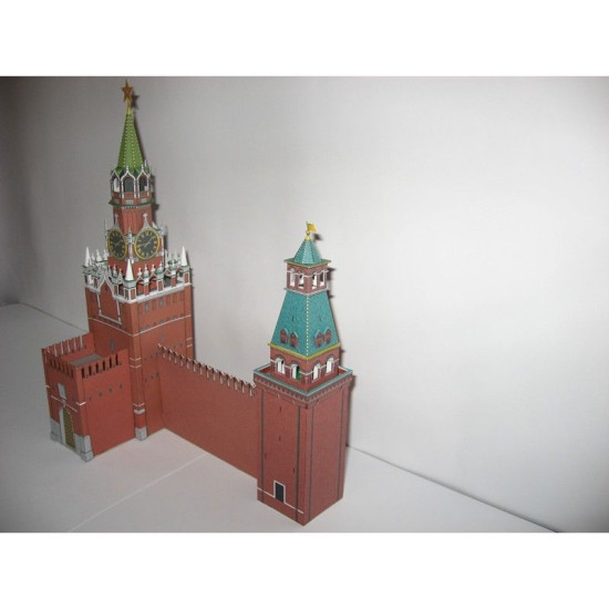 PAPER MODEL KIT THE MOSCOW KREMLIN SPASSKAYA TOWER AND THE SENATE 1/250 OREL 49