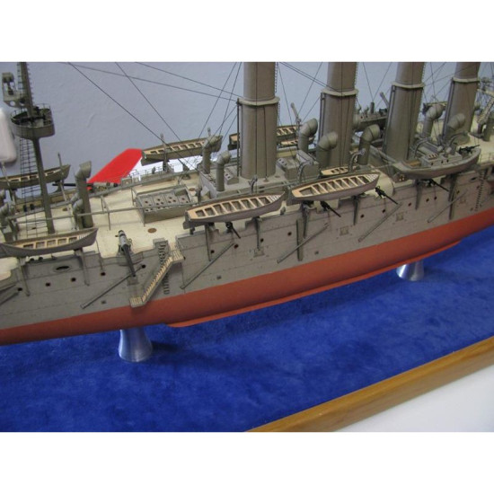 1:200 Scale Russian Cruiser Varyag Ship DIY Paper Model Kit High Qarlity 