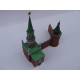 PAPER MODEL KIT MOSCOW KREMLIN CORNER ARSENAL AND NIKOLSKAYA TOWERS 1/250 OREL 54