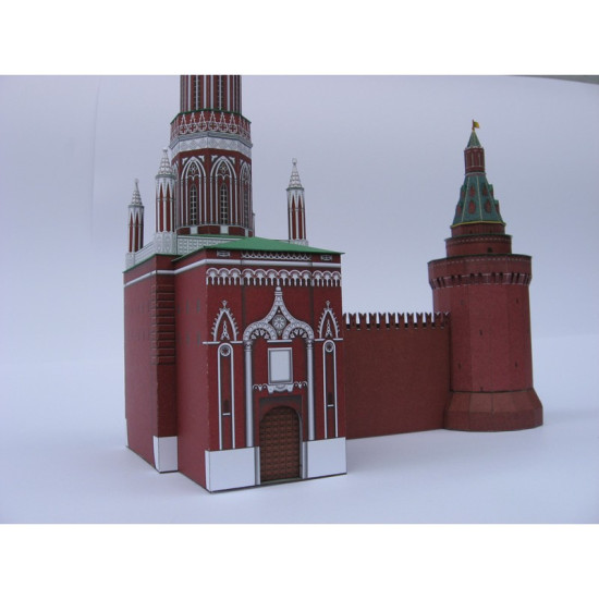 PAPER MODEL KIT MOSCOW KREMLIN CORNER ARSENAL AND NIKOLSKAYA TOWERS 1/250 OREL 54
