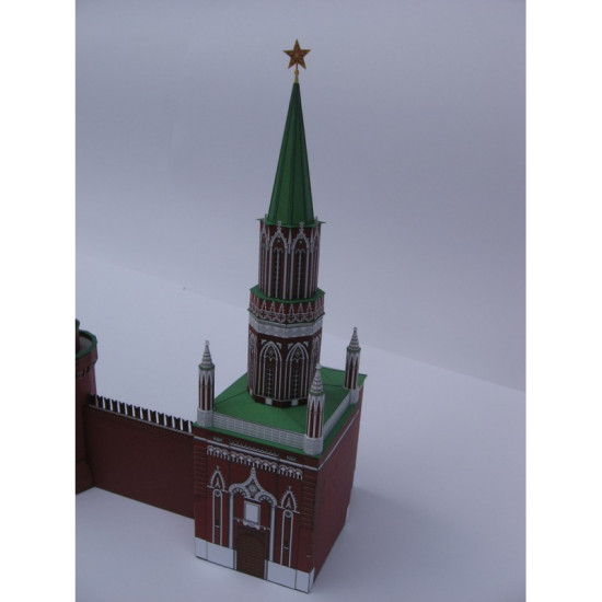 PAPER MODEL KIT MOSCOW KREMLIN CORNER ARSENAL AND NIKOLSKAYA TOWERS 1/250 OREL 54