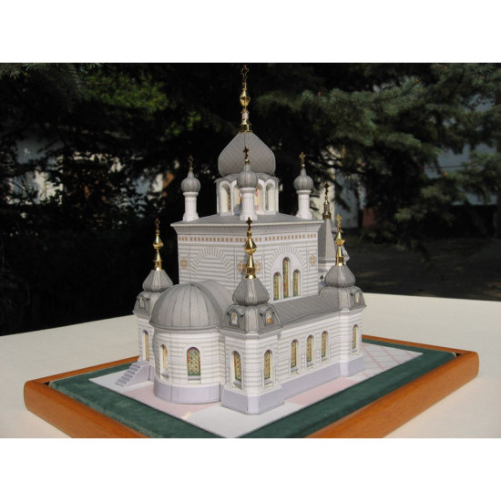 1/150 scale. Cardboard model kit.The Intercession Church in Moscow 