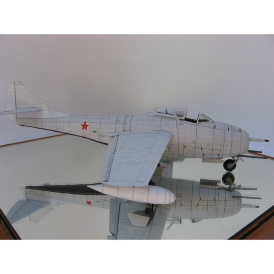 PAPER MODEL KIT MILITARY AVIATION MIG-9 FIGHTER 1/33 OREL 78