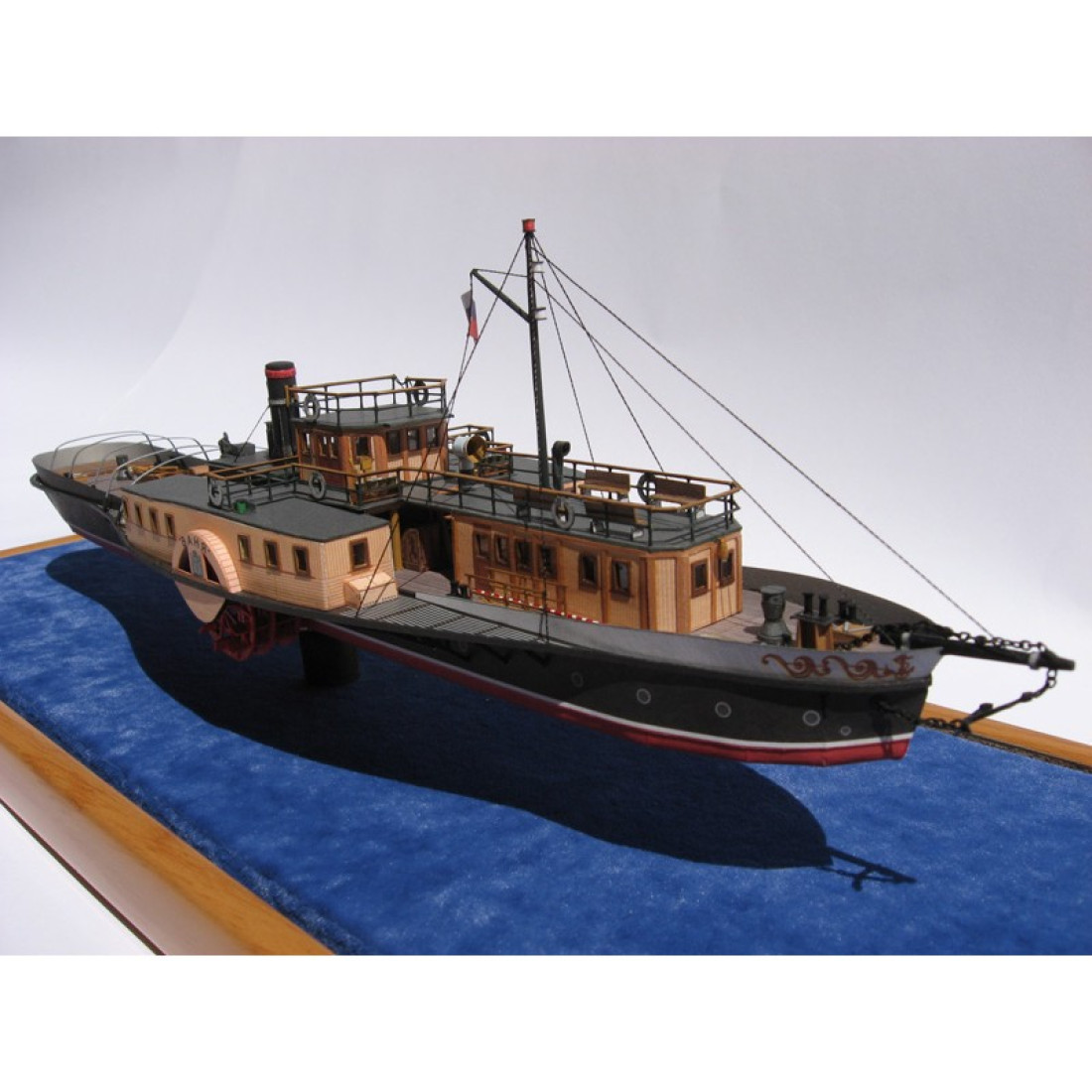 PAPER MODEL KIT CIVIL / MILITARY FLEET TOW BOAT / GUNBOAT VANYA №5 1/