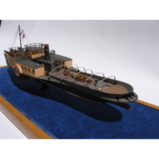 PAPER MODEL KIT CIVIL MILITARY FLEET TOW BOAT GUNBOAT VANYA 5 1/200 OREL 89