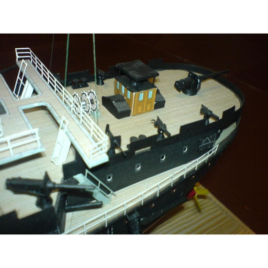 PAPER MODEL KIT MILITARY FLEET BATTLESHIP EMPEROR NICHOLAS 1 1/200 OREL 93