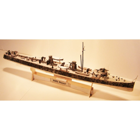 PAPER MODEL KIT MILITARY FLEET DESTROYER VOHÐ•R 1/200 OREL 101