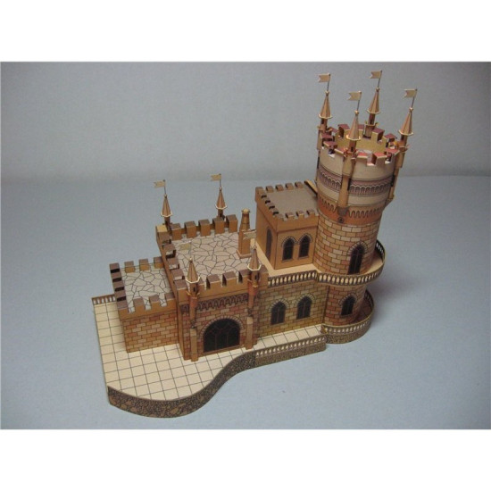 PAPER MODEL KIT ARCHITECTURE PALACE SWALLOW'S NEST 1/150 OREL 102