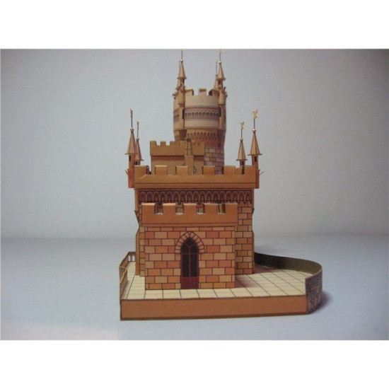 PAPER MODEL KIT ARCHITECTURE PALACE SWALLOW'S NEST 1/150 OREL 102