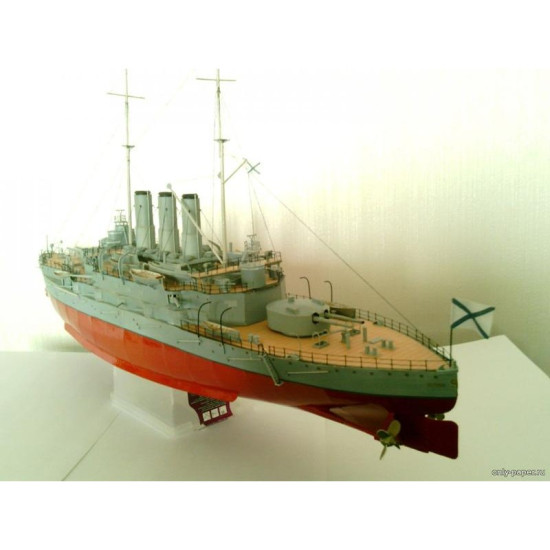 PAPER MODEL KIT MILITARY FLEET BATTLESHIP EUSTACE 1/200 OREL 107