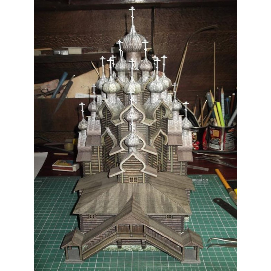 OREL 070-1/150 Paper model kit Church of the resurrection Orthodox Church 